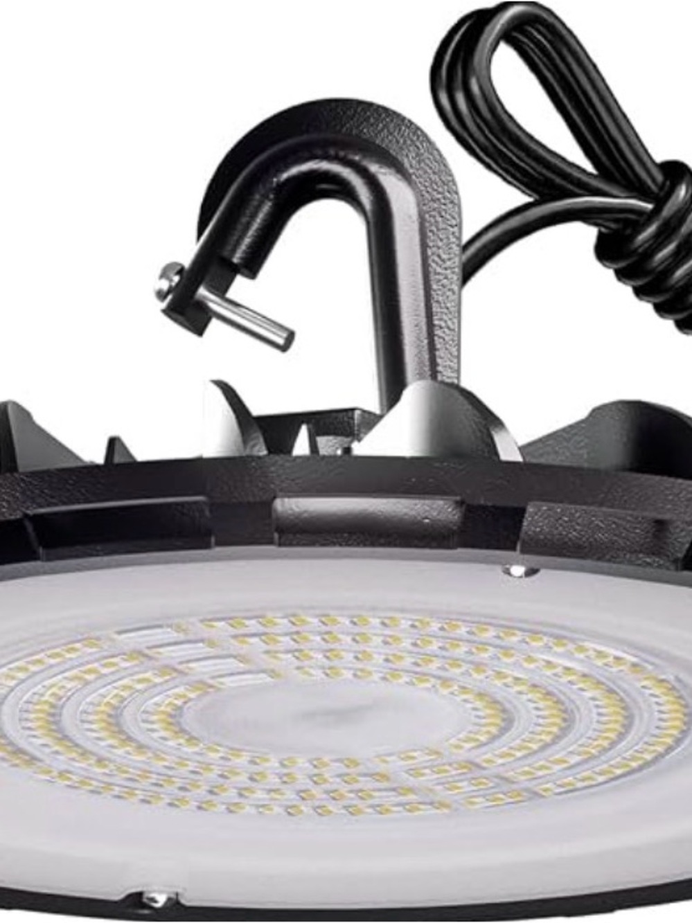 Black LED UFO High Bay Light for Warehouses and Workshops